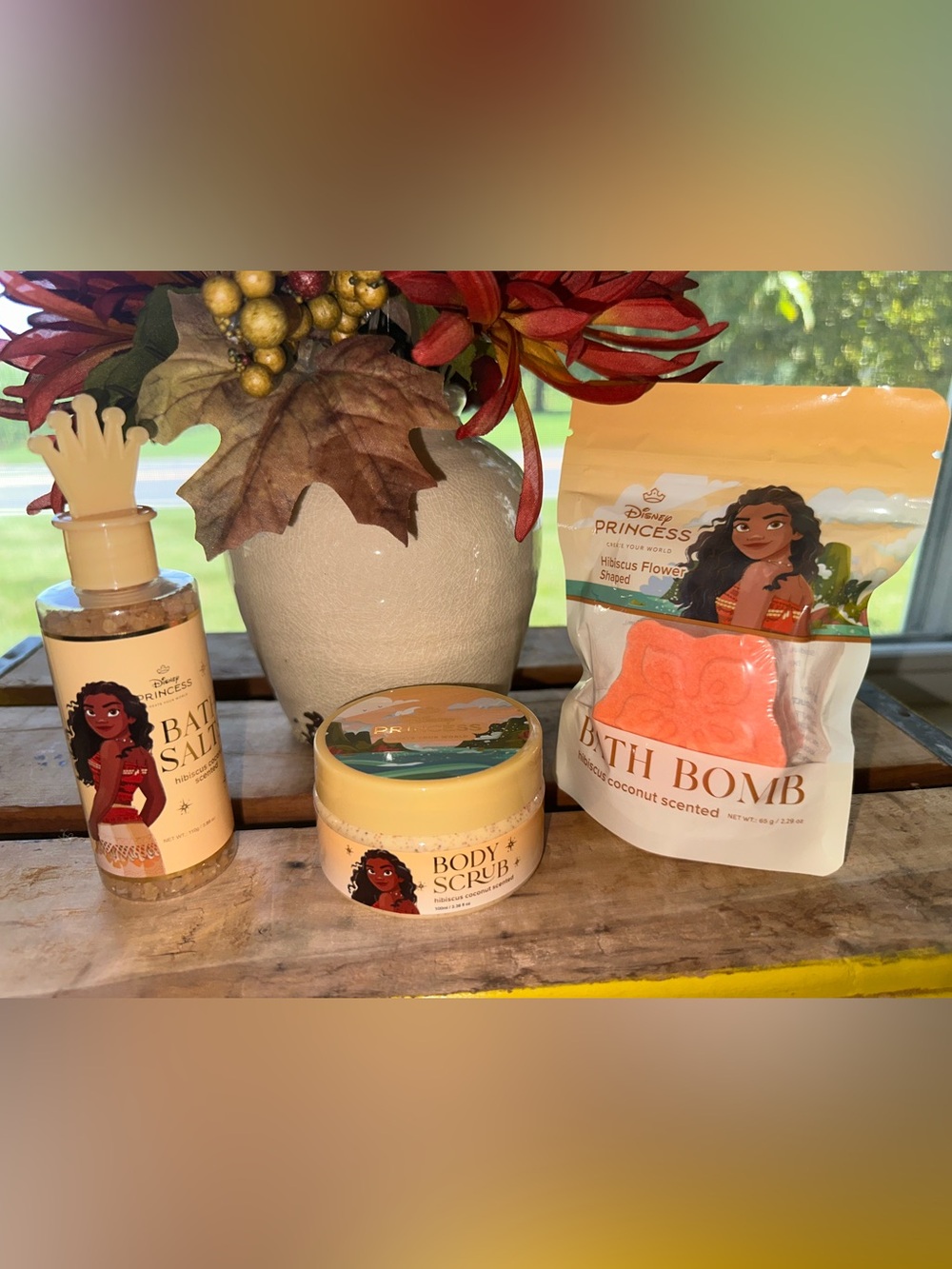 Disney Princess Moana Hibiscus Coconut Bath and Body Set - New